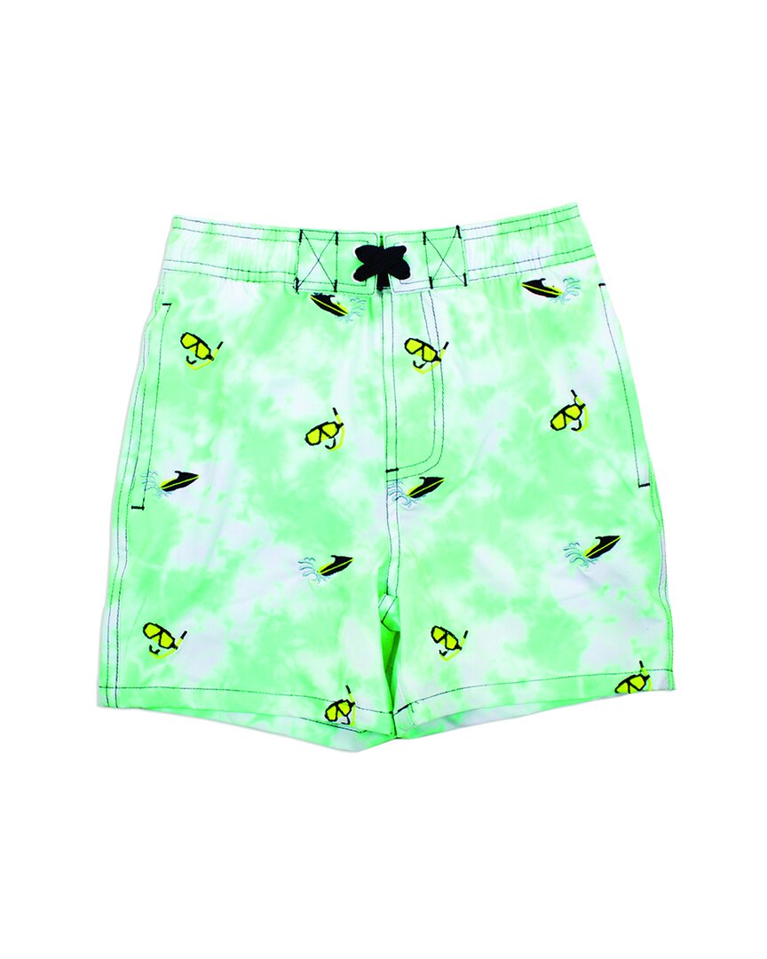 Shade Critters Embroidered Swim Trunks Green