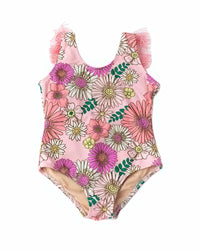 Shade Critters Retro Blossom Fringe Back Swimsuit