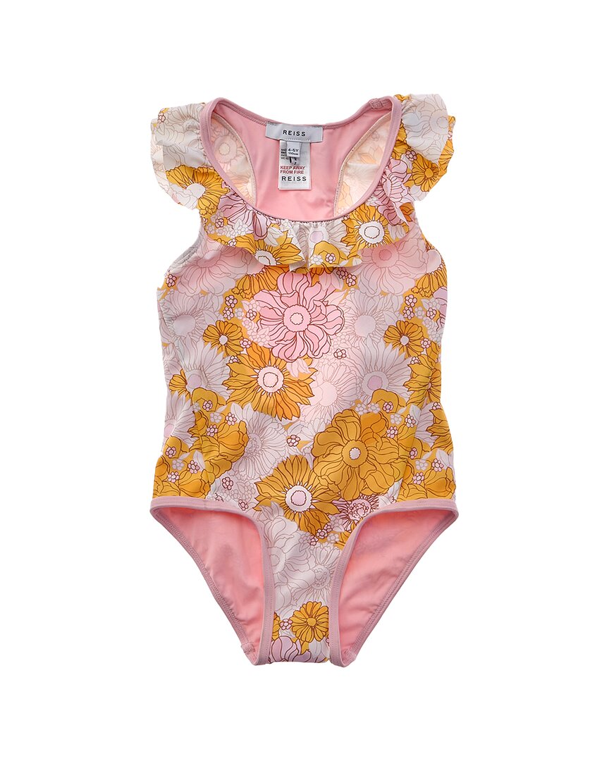 Reiss Patsy Jr Ruffle Print Swimsuit