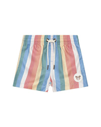 Huxbaby Rainbow Stripe Swim Short Multi