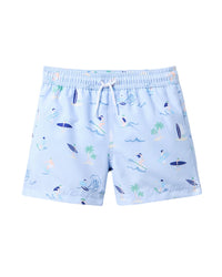 Janie And Jack Recycled Surfer Swim Trunk