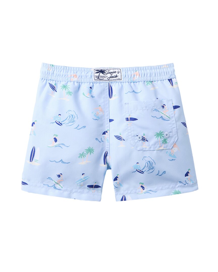 Janie And Jack Recycled Surfer Swim Trunk