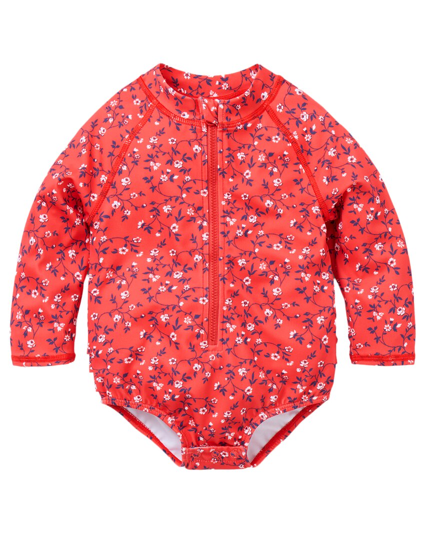Janie And Jack Recycled Ditsy Floral Rashguard Swimsuit