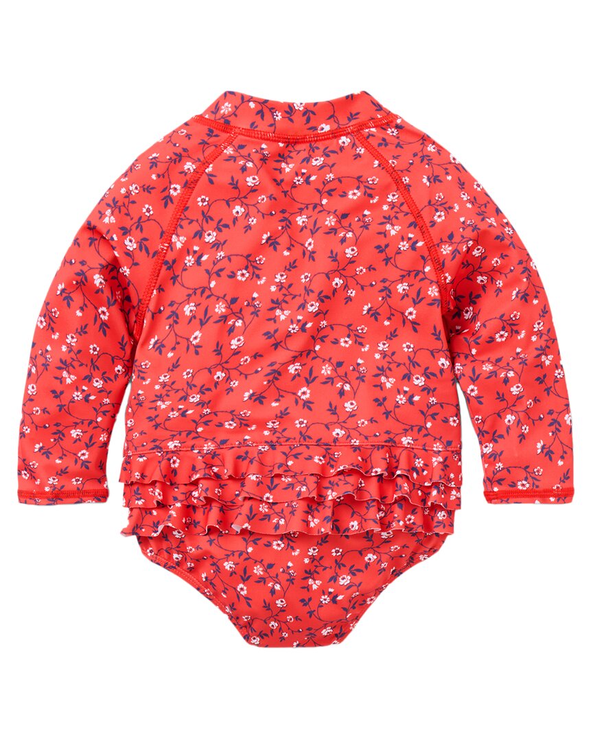 Janie And Jack Recycled Ditsy Floral Rashguard Swimsuit