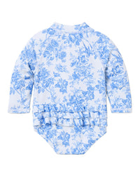 Janie And Jack Recycled Floral Rashguard Swimsuit