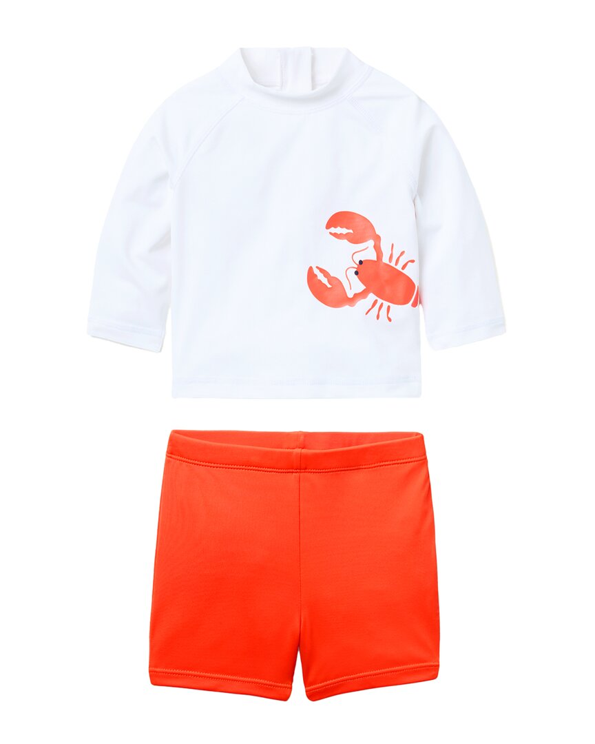 Janie And Jack Recycled Lobster Rashguard 2Pc Swimsuit