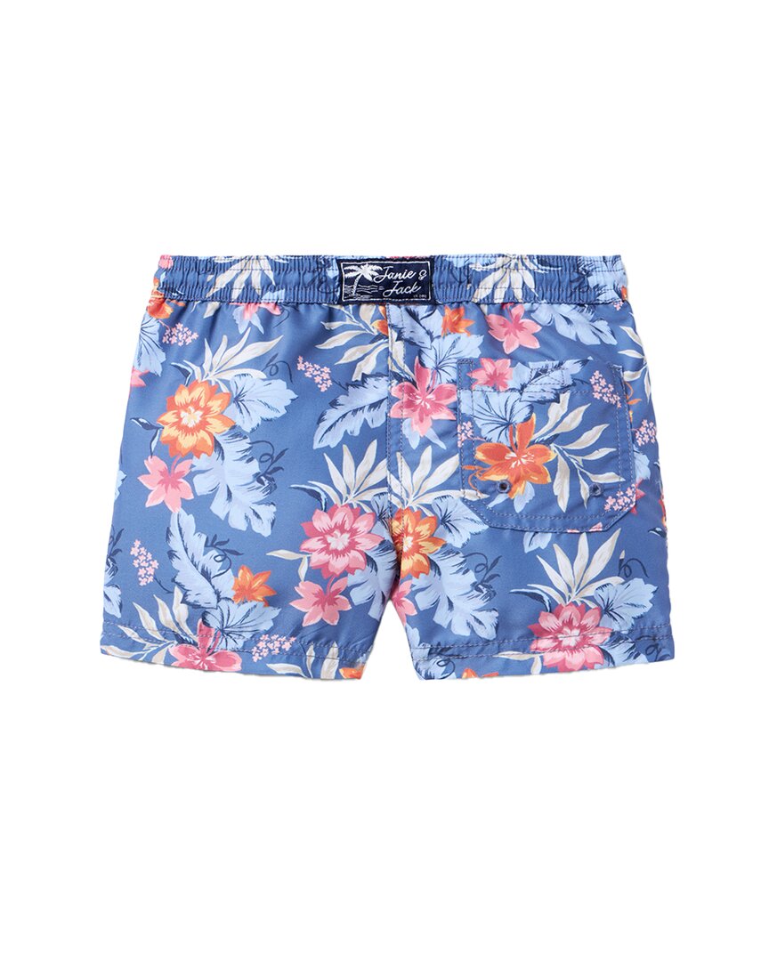 Janie And Jack Recycled Tropical Floral Swim Trunk