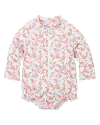 Janie And Jack Recycled Floral Rashguard Swimsuit