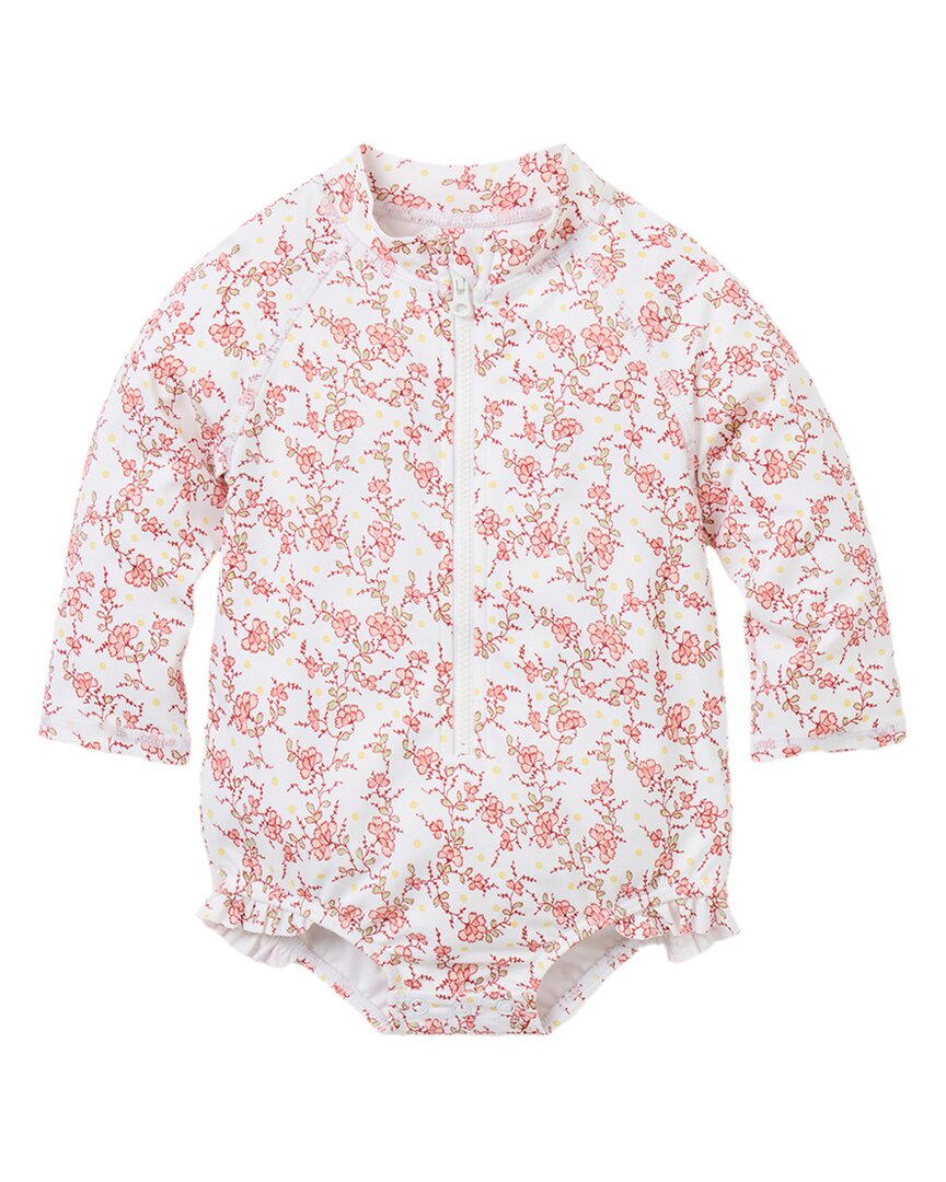 Janie And Jack Recycled Floral Rashguard Swimsuit