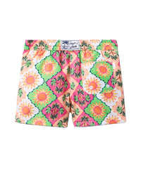 Janie And Jack Recycled Palm Tile Swim Trunk