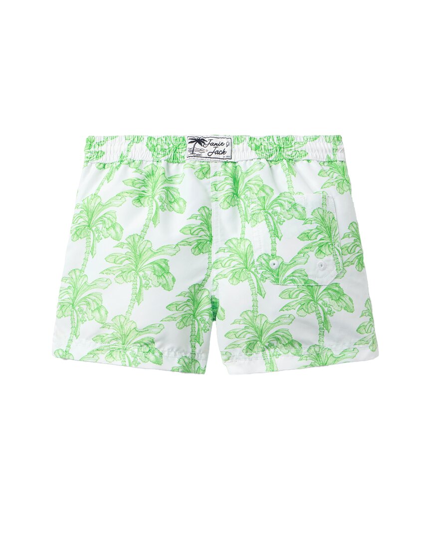 Janie And Jack Recycled Palm Tree Swim Trunk