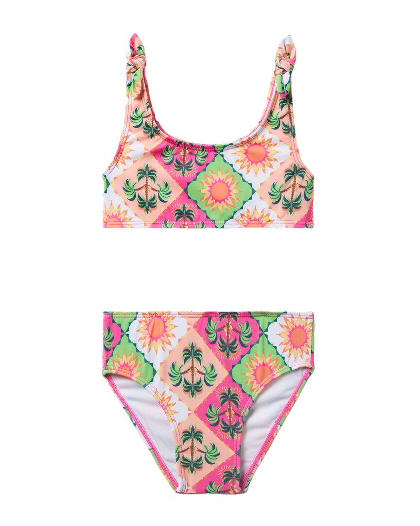 Janie And Jack Recycled Palm Tile 2Pc Swimsuit
