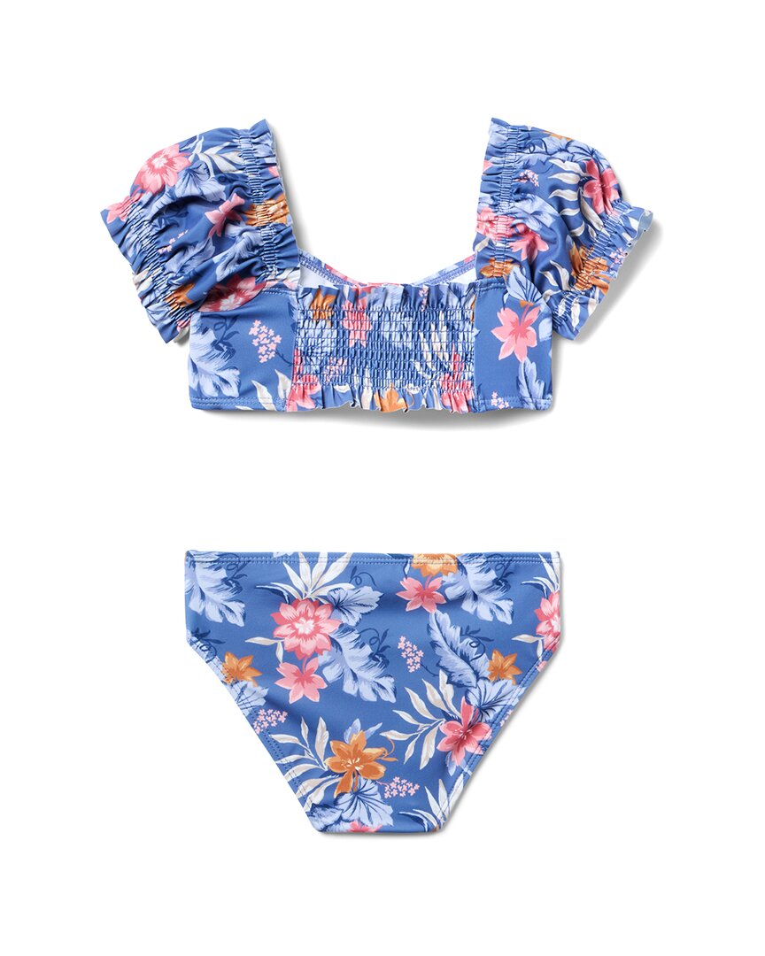 Janie And Jack Recycled Tropical Floral Sweetheart 2Pc Swimsuit