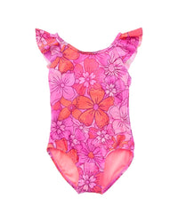 Beach Lingo Ruffle Strap One-Piece