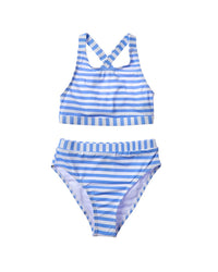 Beach Lingo 2Pc High Neck Bra & Banded High Waist Bottom Set