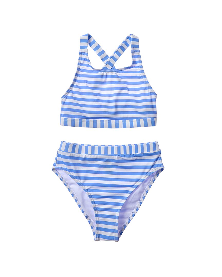 Beach Lingo 2Pc High Neck Bra & Banded High Waist Bottom Set
