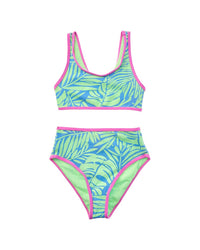 Beach Lingo 2Pc Bralette Crop & High Waist Bottom Set