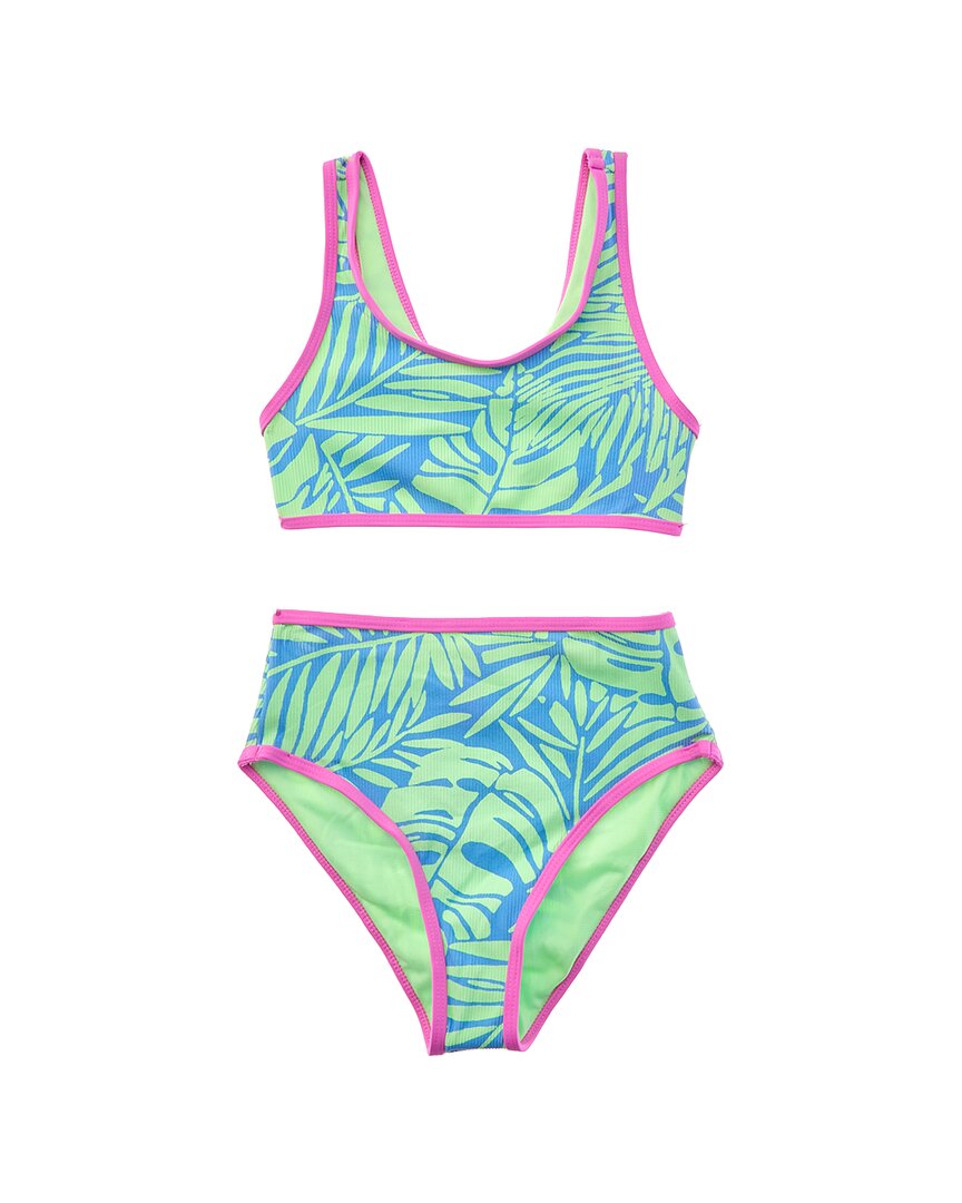 Beach Lingo 2Pc Bralette Crop & High Waist Bottom Set