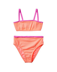Beach Lingo 2Pc Bandeau Bra & High Waist Bottom Set