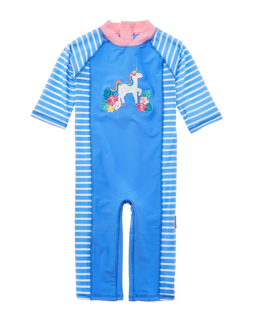 Jojo Maman Bébé One-Piece Sun Protection Suit 3 - 6 M Blue