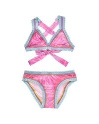 Pilyq Rainbow Embroidered 2Pc Bikini Set