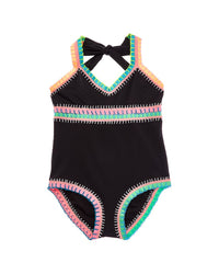 Pq Swim Rainbow Embroidered One-Piece
