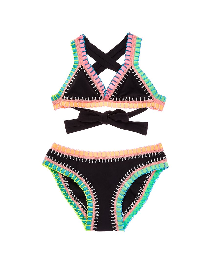 Pq Swim Rainbow Embroidered 2Pc Bikini Set