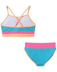 Andy & Evan Blue Rib Colorblock Bikini