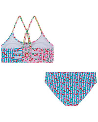 Andy & Evan Cherry Stripe Strappy Bikini Set
