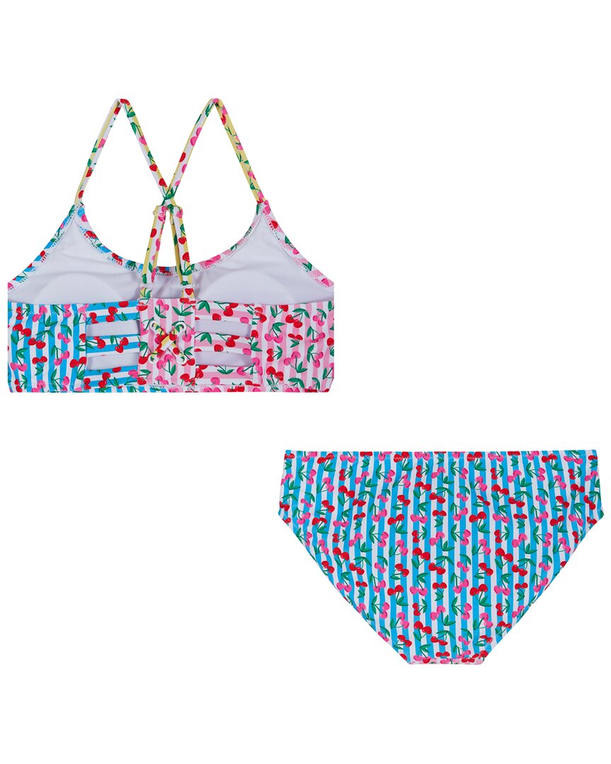 Andy & Evan Cherry Stripe Strappy Bikini Set
