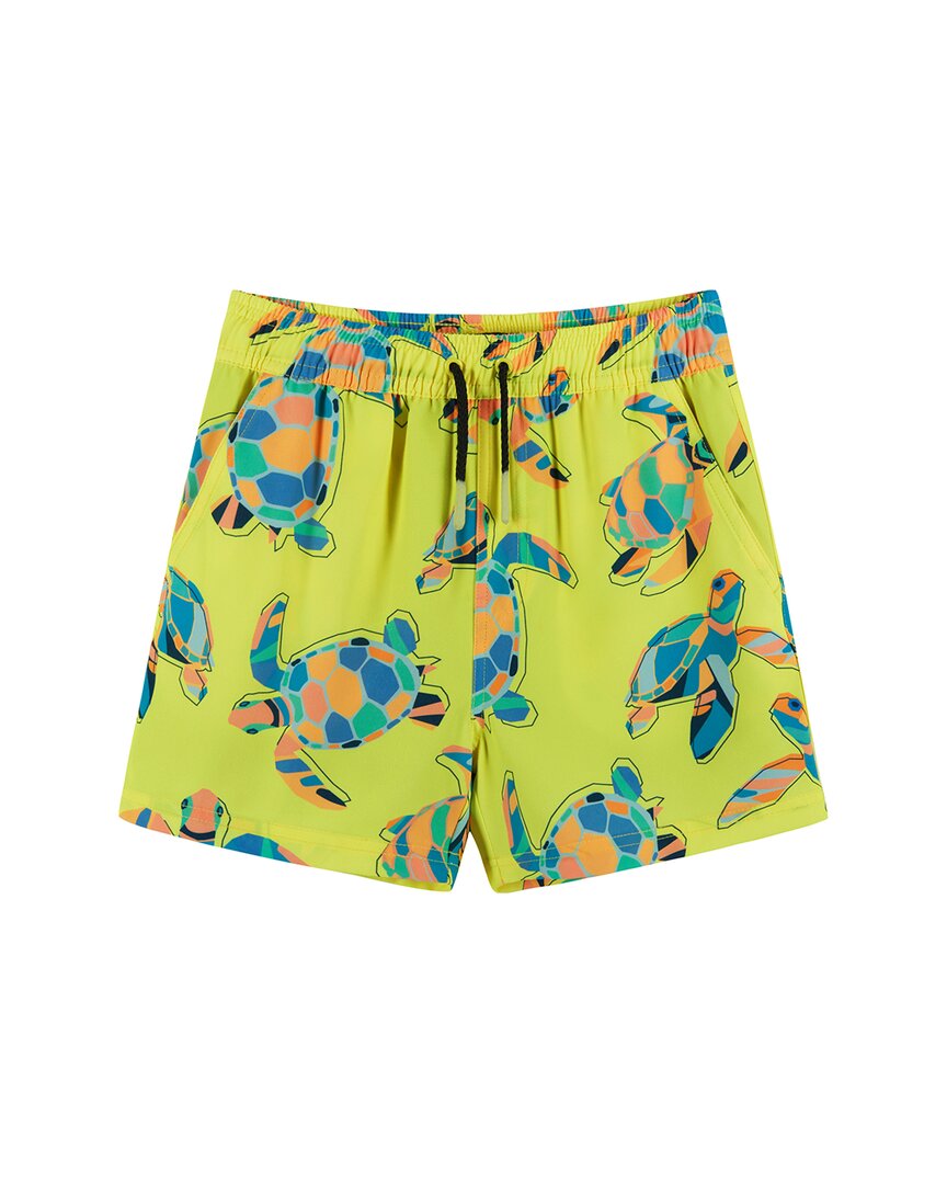 Andy & Evan Lime Turtle Swim Trunk