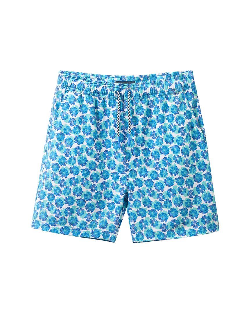 Andy & Evan Blue Floral Swim Trunk