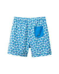 Andy & Evan Blue Floral Swim Trunk