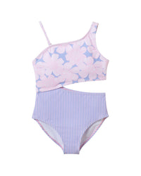 Andy & Evan Floral Stripe One-Piece