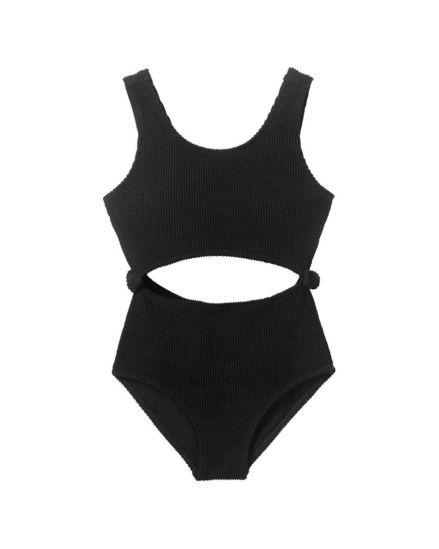 Andy & Evan Black Rib One-Piece Swimsuit