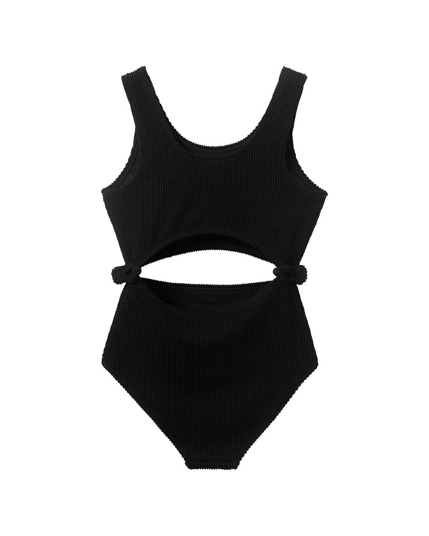 Andy & Evan Black Rib One-Piece Swimsuit