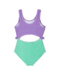 Andy & Evan Crinkle Colorblock One-Piece