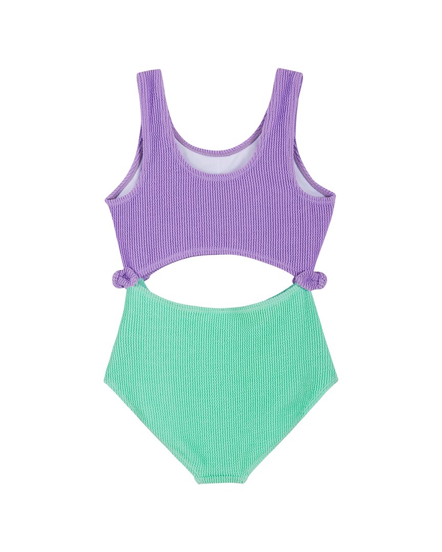 Andy & Evan Crinkle Colorblock One-Piece
