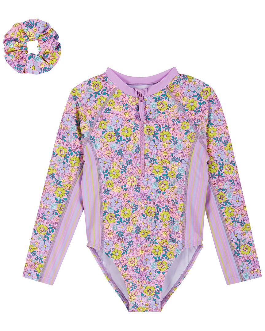 Andy & Evan Print Mix One-Piece Rashguard