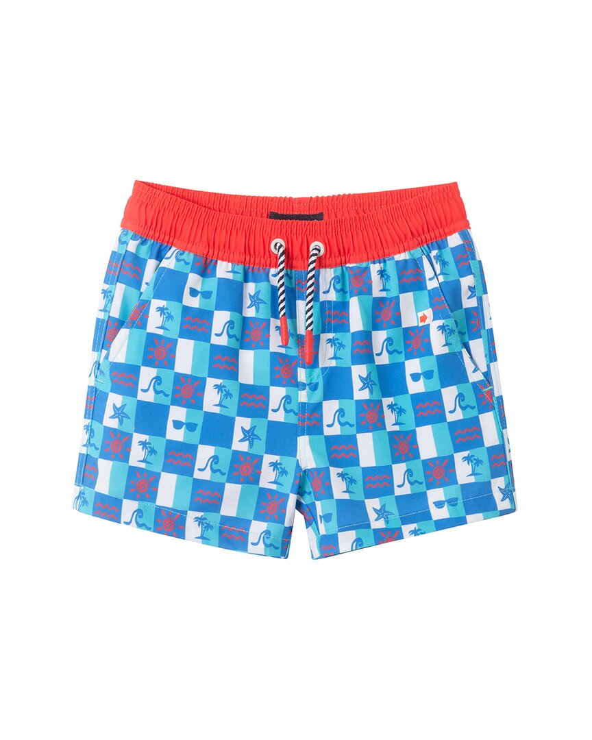 Andy & Evan Checkered Beach Icon Swim Trunk