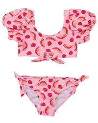 Snapper Rock Berry Sweet Knot Front Bikini