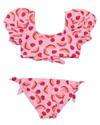 Snapper Rock Berry Sweet Knot Front Bikini