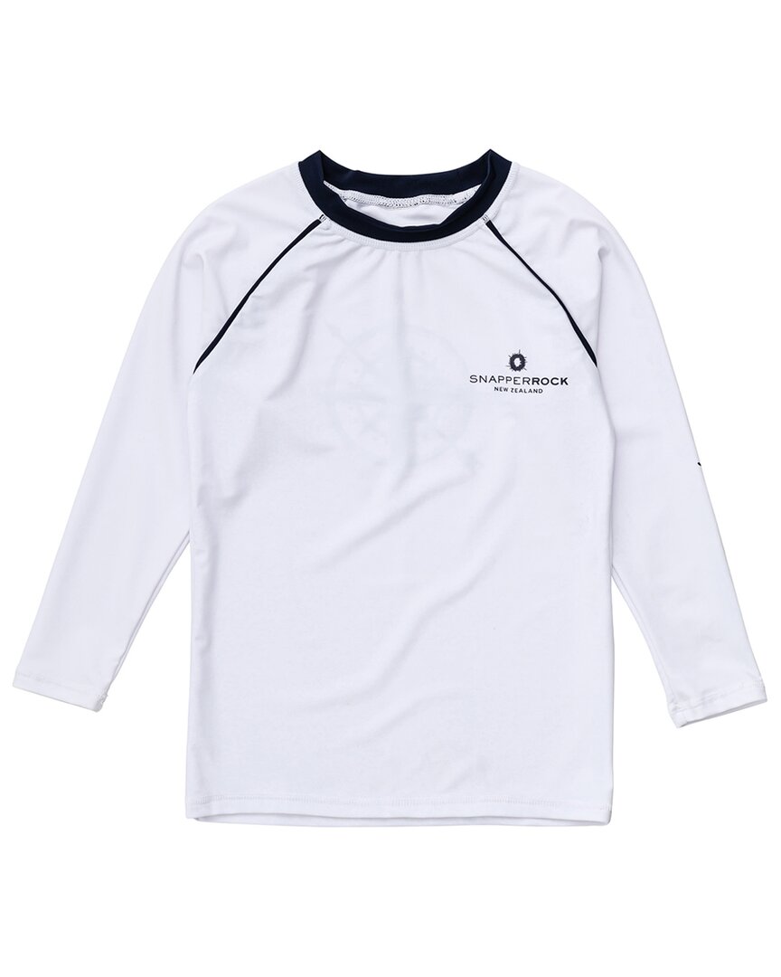 Snapper Rock Compass White Rash Top
