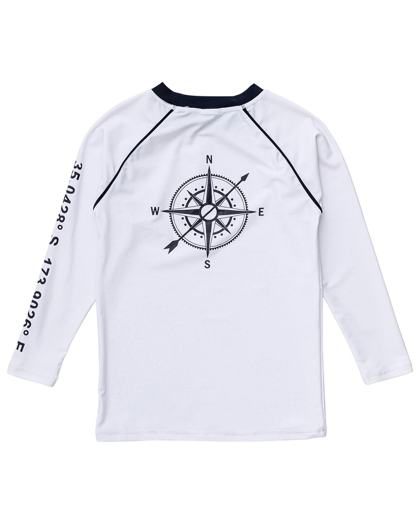 Snapper Rock Compass White Rash Top