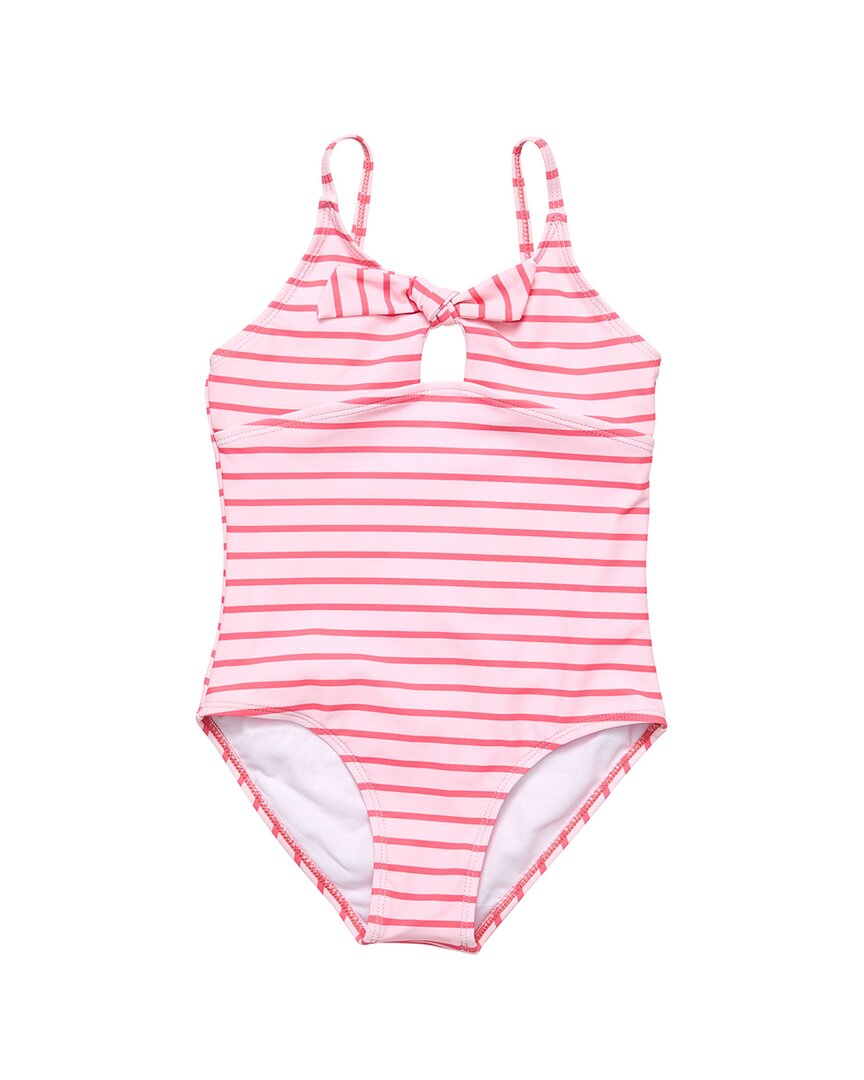Snapper Rock Stripe Sustainable Bow Swimsuit
