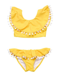 Snapper Rock Hello Yellow Flounce Bikini