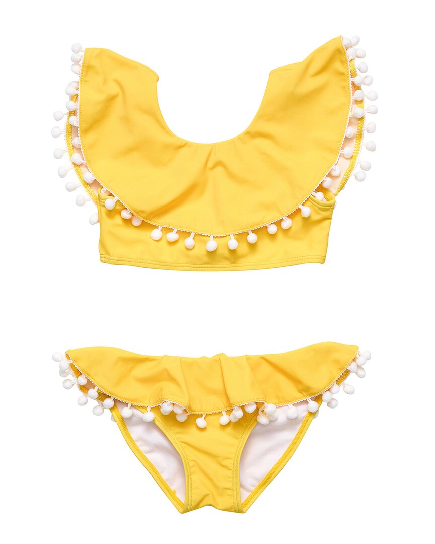 Snapper Rock Hello Yellow Flounce Bikini
