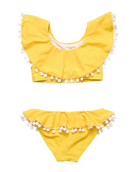 Snapper Rock Hello Yellow Flounce Bikini