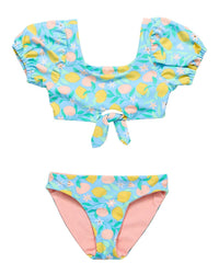 Snapper Rock Lemon Drops Knot Front Bikini