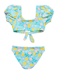 Snapper Rock Lemon Drops Knot Front Bikini